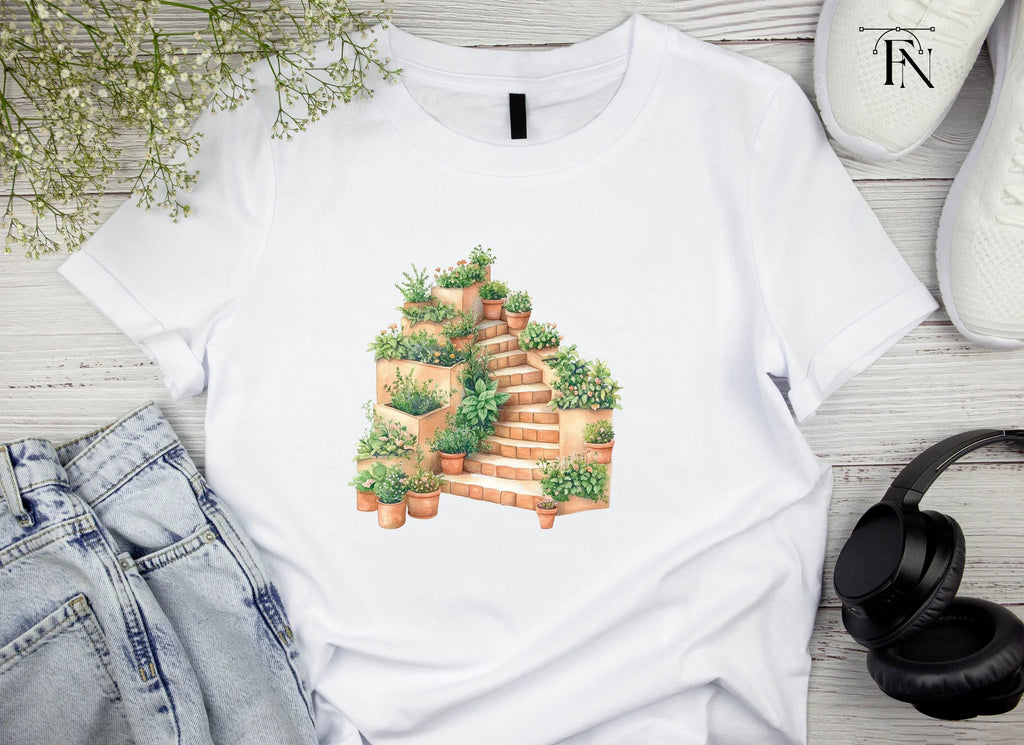 Garden Staircase Clipart Bundle