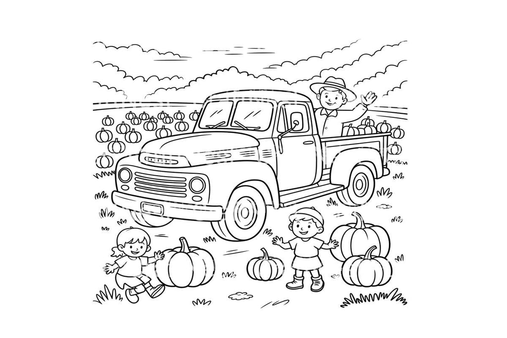 Harvest Truck KidsAdventure Coloring Books