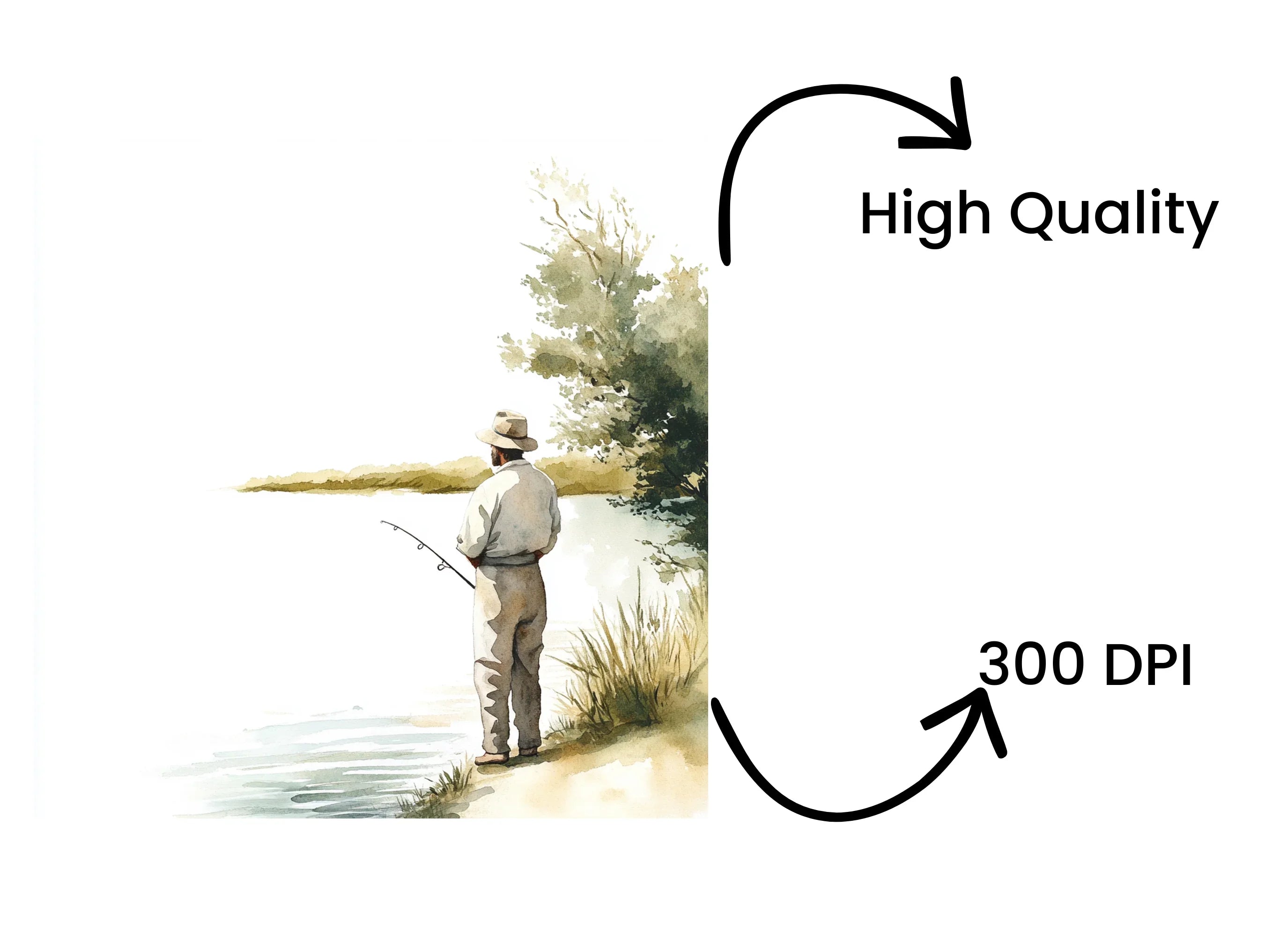 Fly Fishing Clipart Bundle