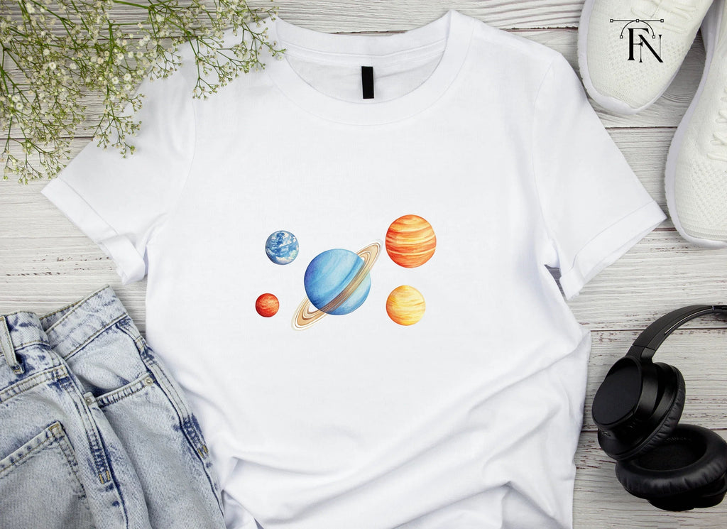Solar System Planets Clipart Bundle