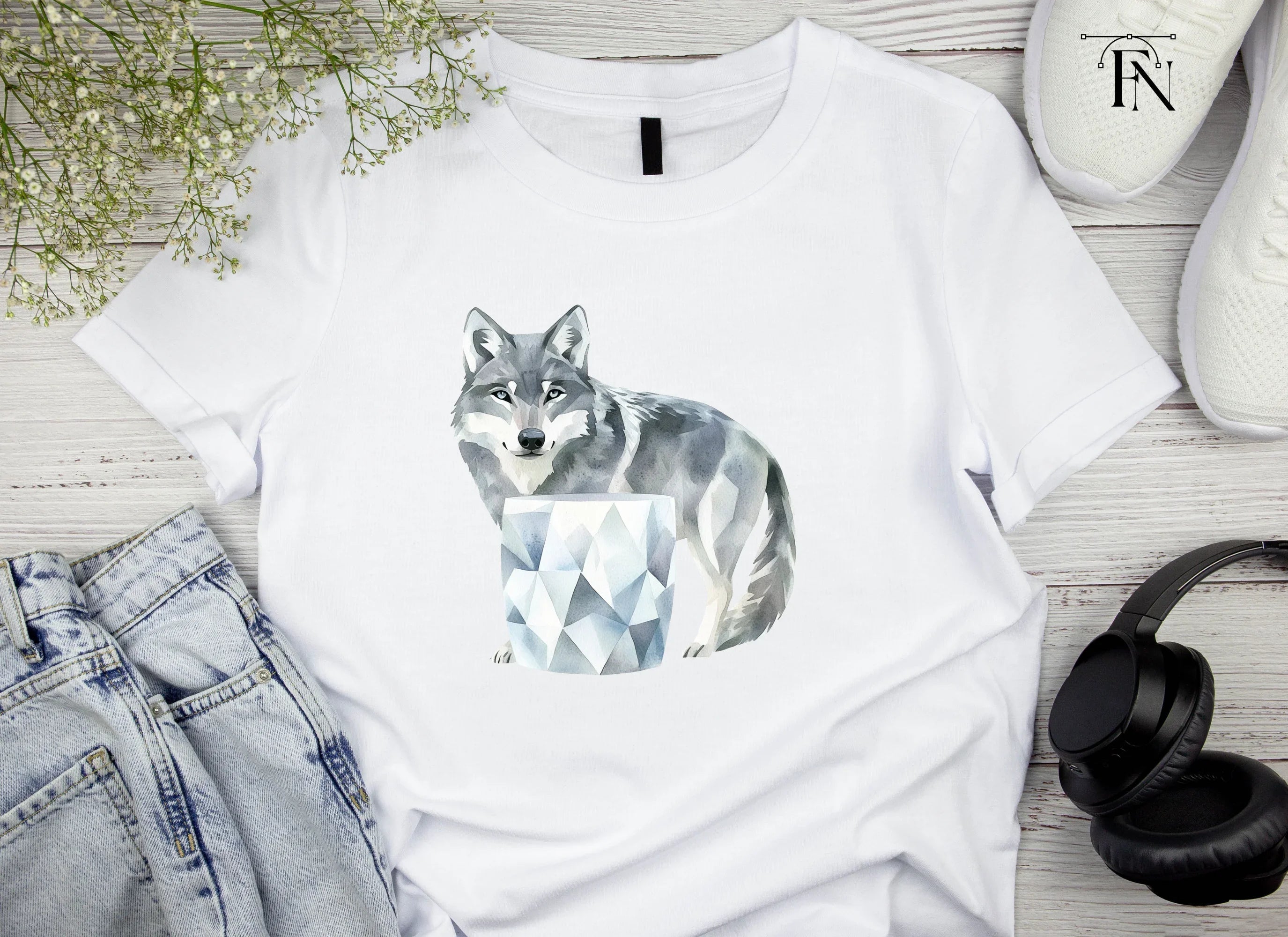 Wolf Ice Clipart Bundle