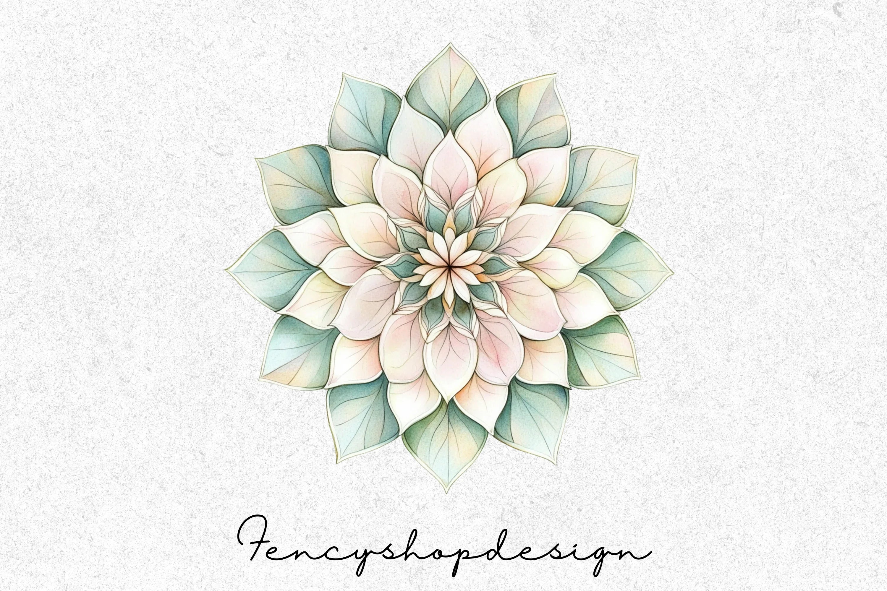 Floral Mandala Clipart Bundle