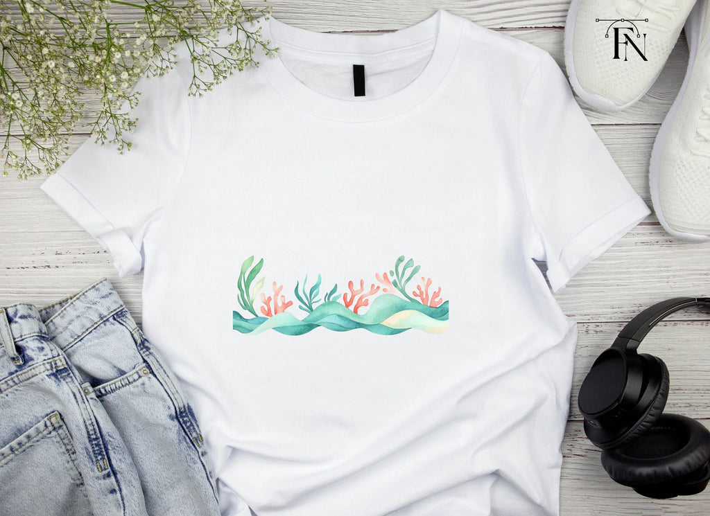 Underwater Seaweed Coral Clipart Bundle