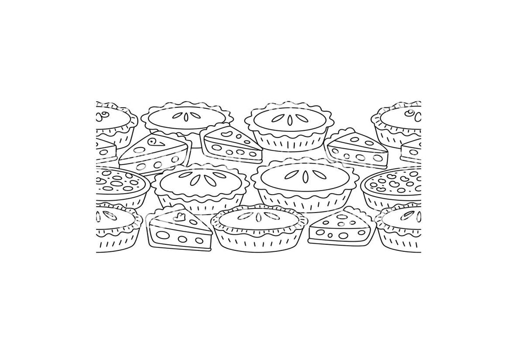 Delicious Pie Assortment Coloring Books