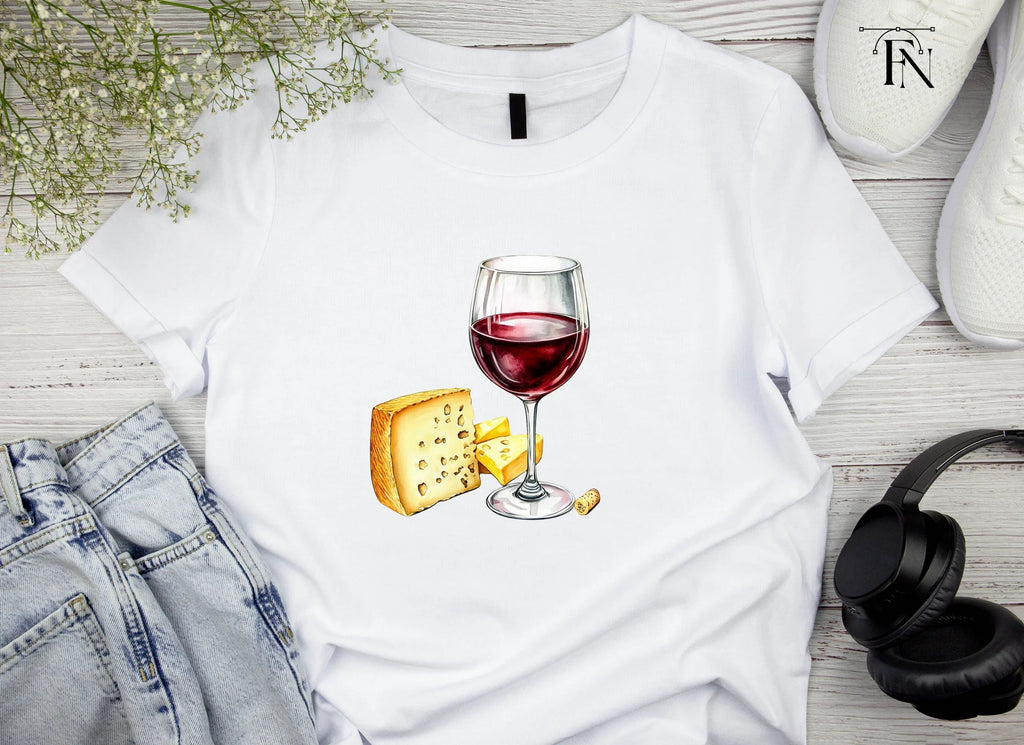 Red Wine and Cheese Delights Clipart Bundle