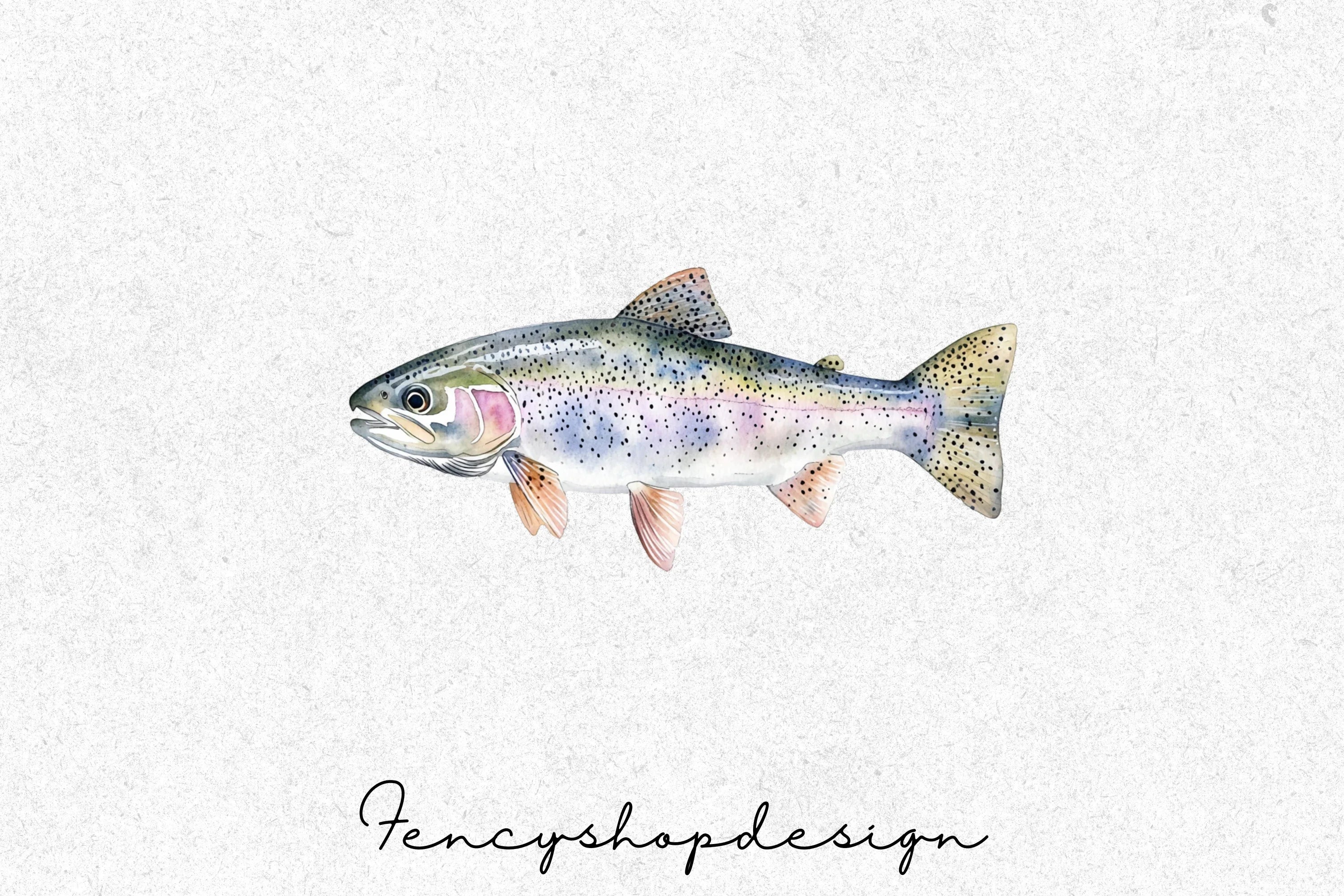 Trout Fish Clipart Bundle