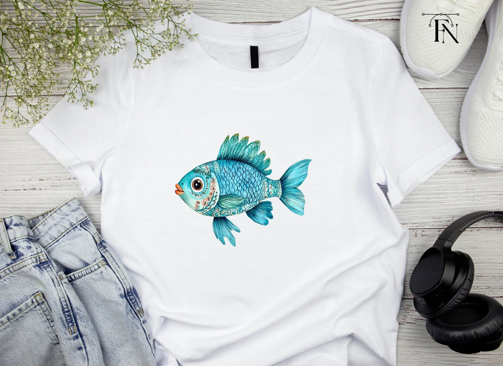 Blue Fish Clipart Bundle
