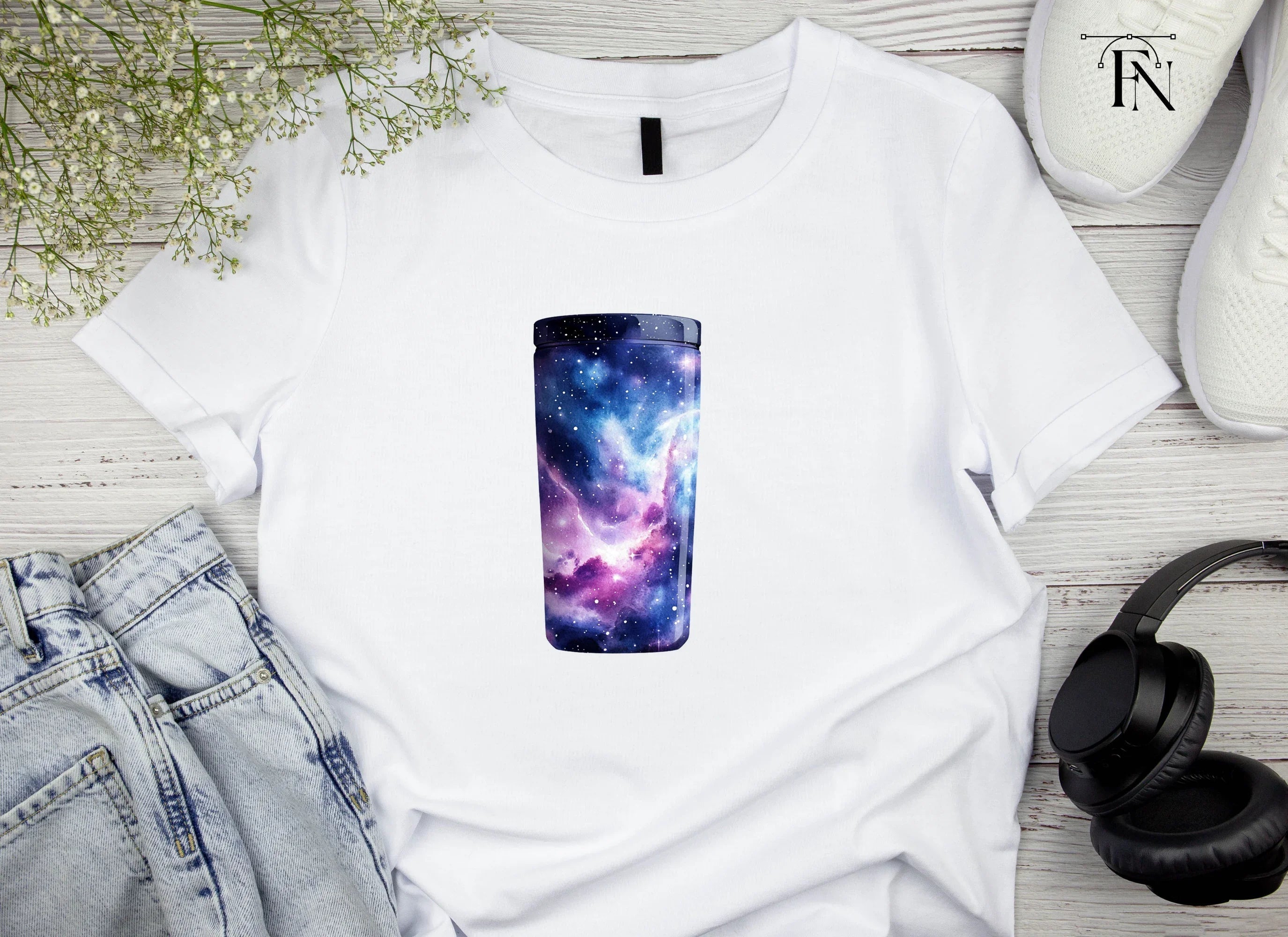 Galaxy Tumbler Clipart Bundle