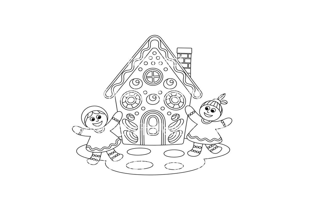 Gingerbread House Friends Coloring Books
