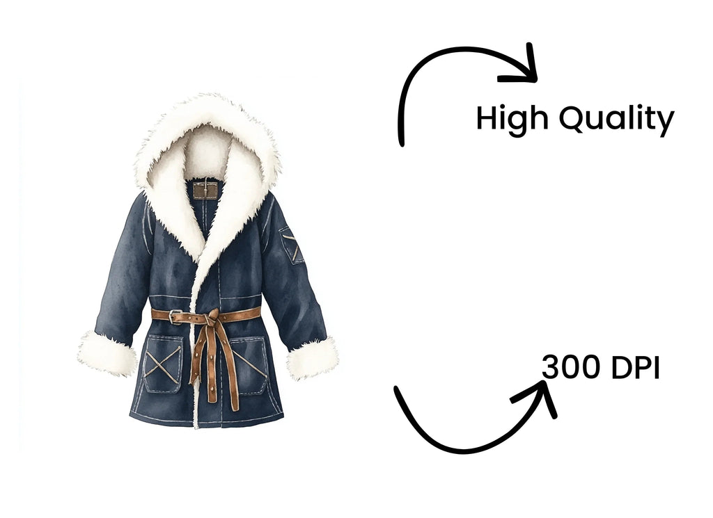Winter Coat Clipart Bundle