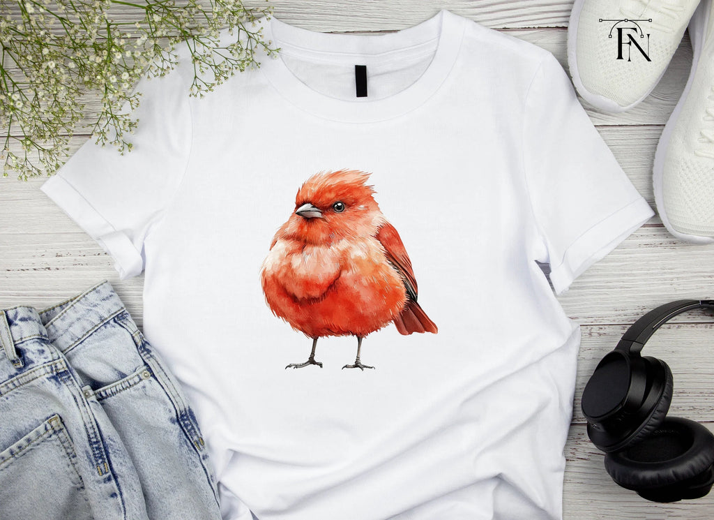 Cute Red Cardinal Bird Clipart Bundle