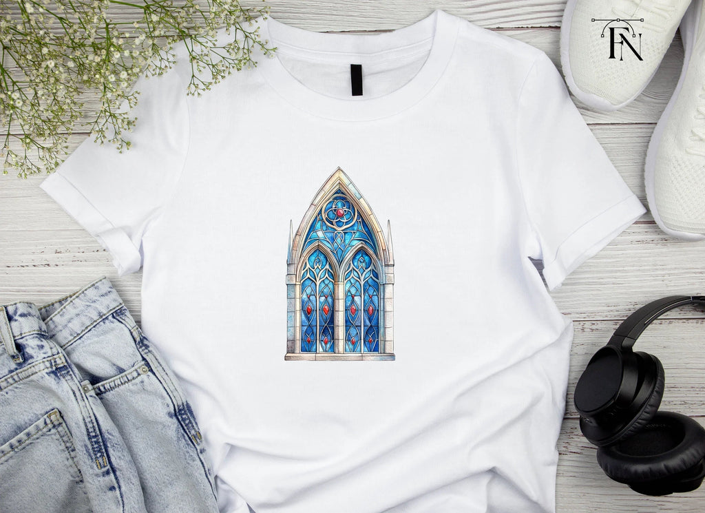 Gothic Stained Glass Window Clipart Bundle