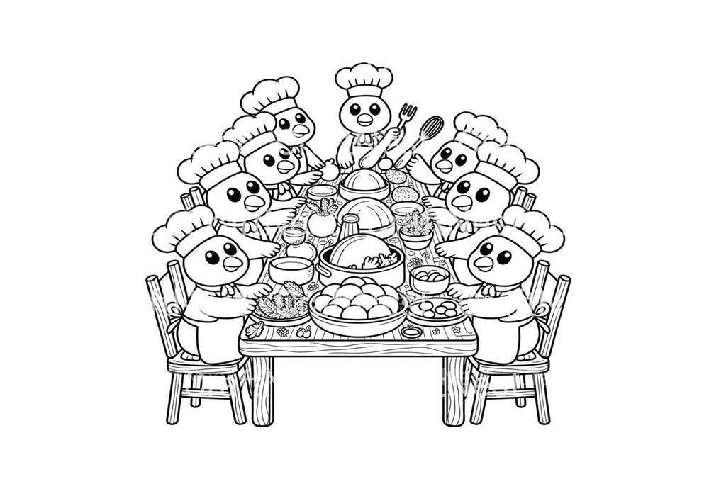 Thanksgiving Turkey Feast Coloring Books