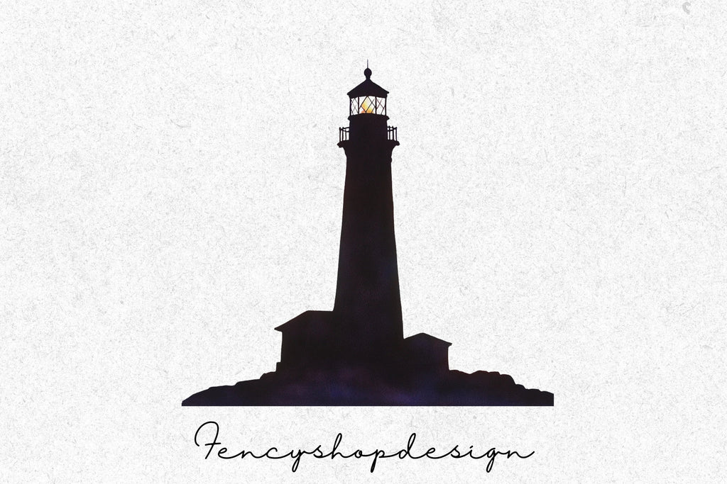 Scenic Lighthouse Clipart Bundle