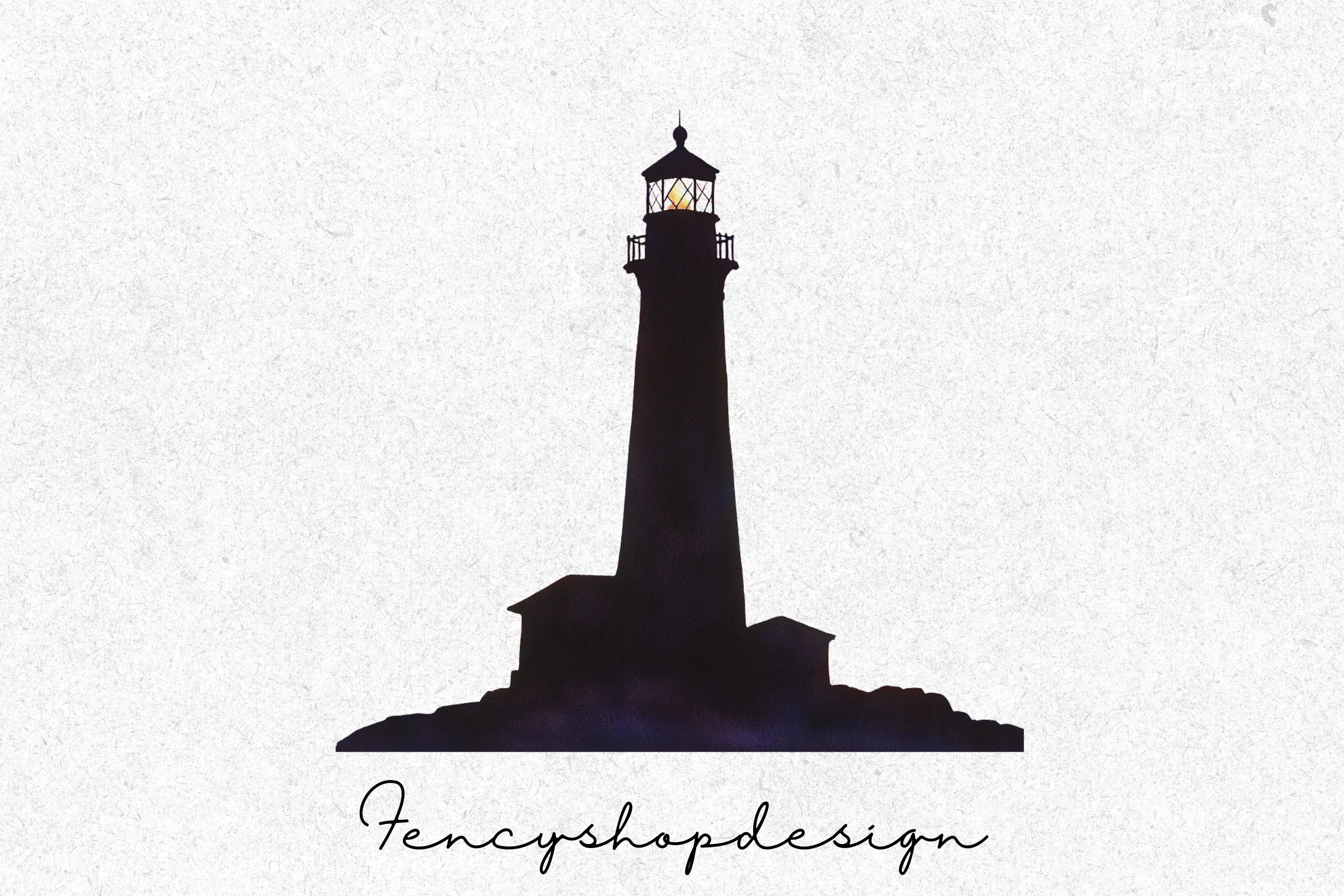 Scenic Lighthouse Clipart Bundle