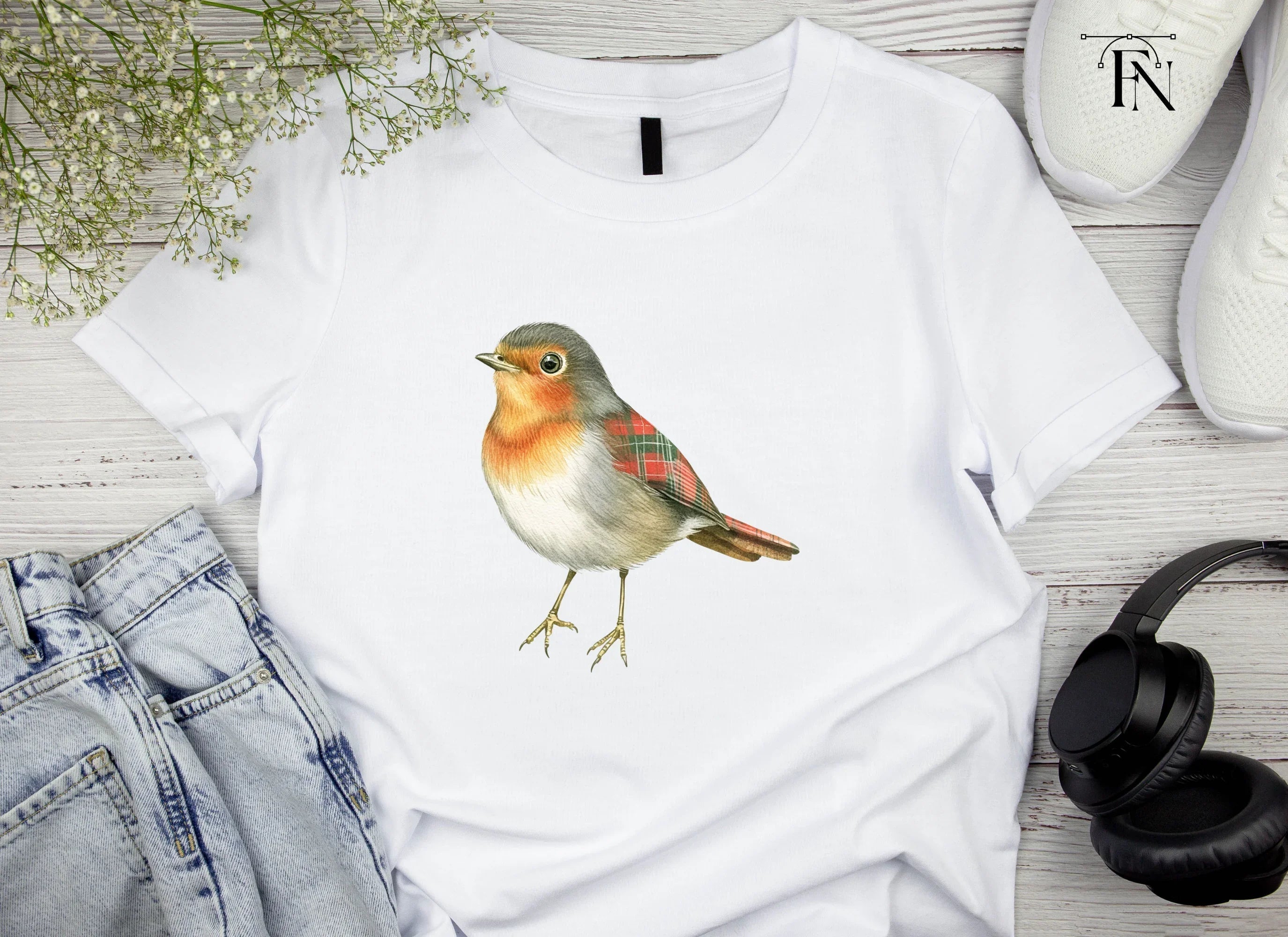 Charming Robin Bird Clipart Bundle