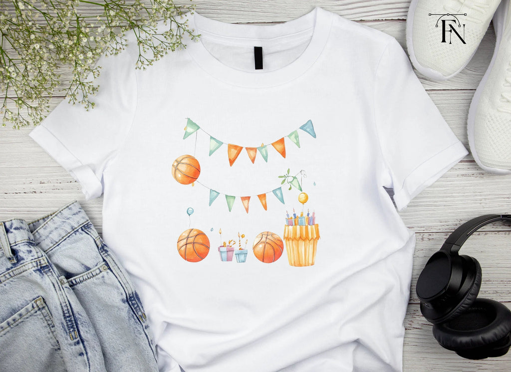 Basketball Birthday Party Clipart Bundle