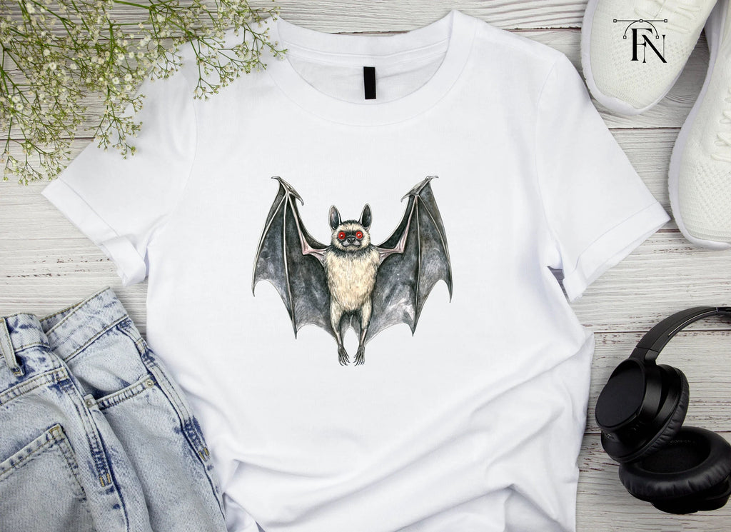 Spooky Bat with Red Eyes Clipart Bundle