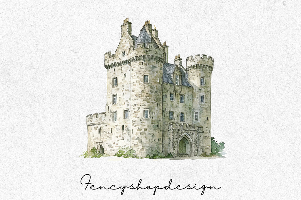Medieval Castle Clipart Bundle