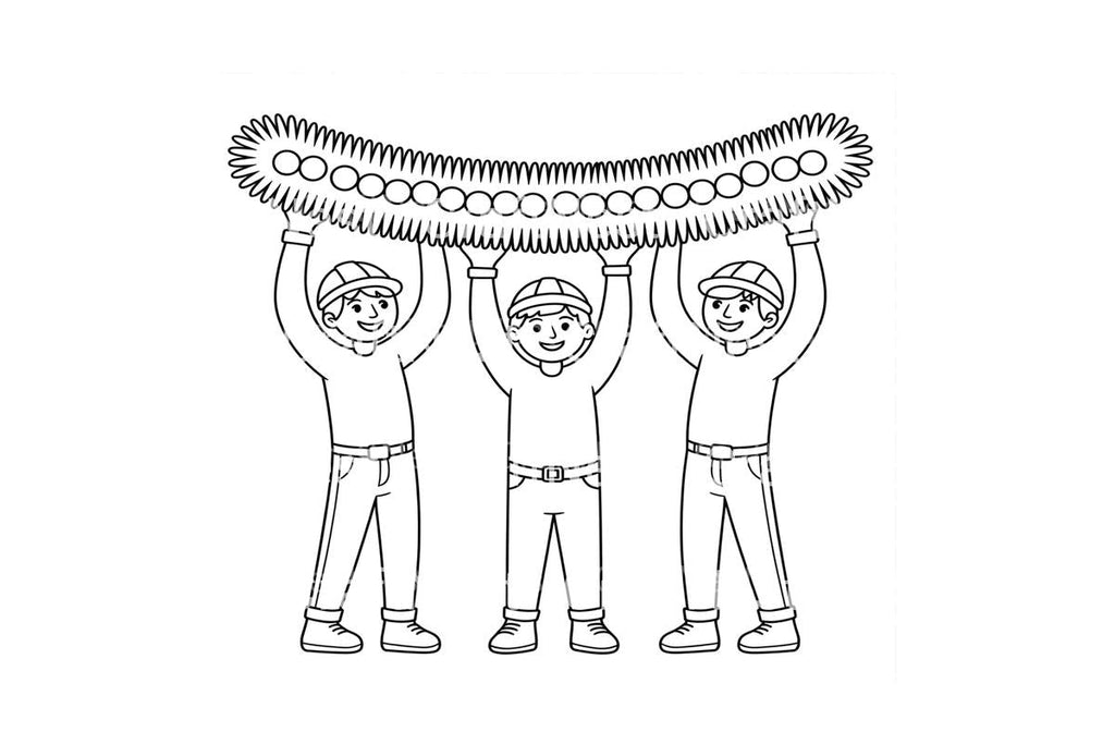 Christmas Garland for Kids Coloring Books