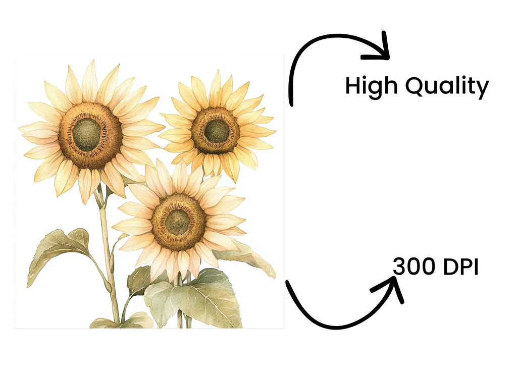 Sunny Sunflower Clipart Bundle