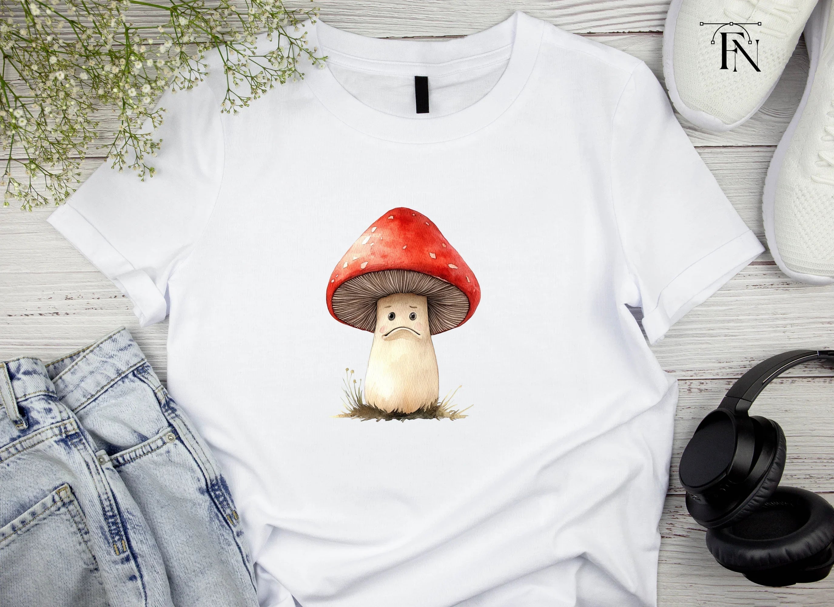 Furious Mushroom Character Clipart Bundle
