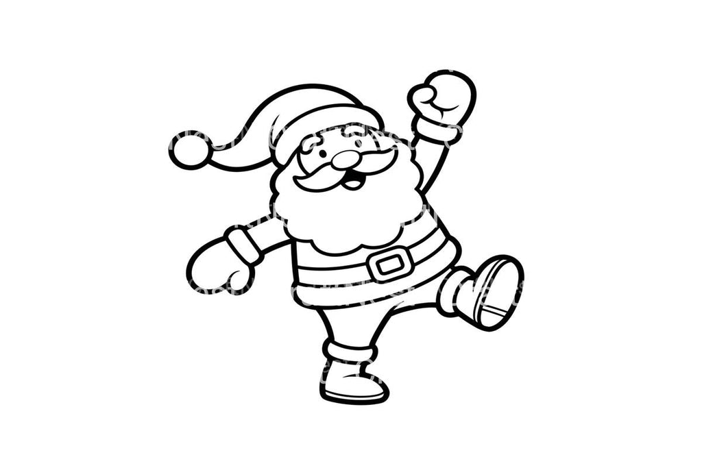 Dancing Santa Claus Fun Coloring Books