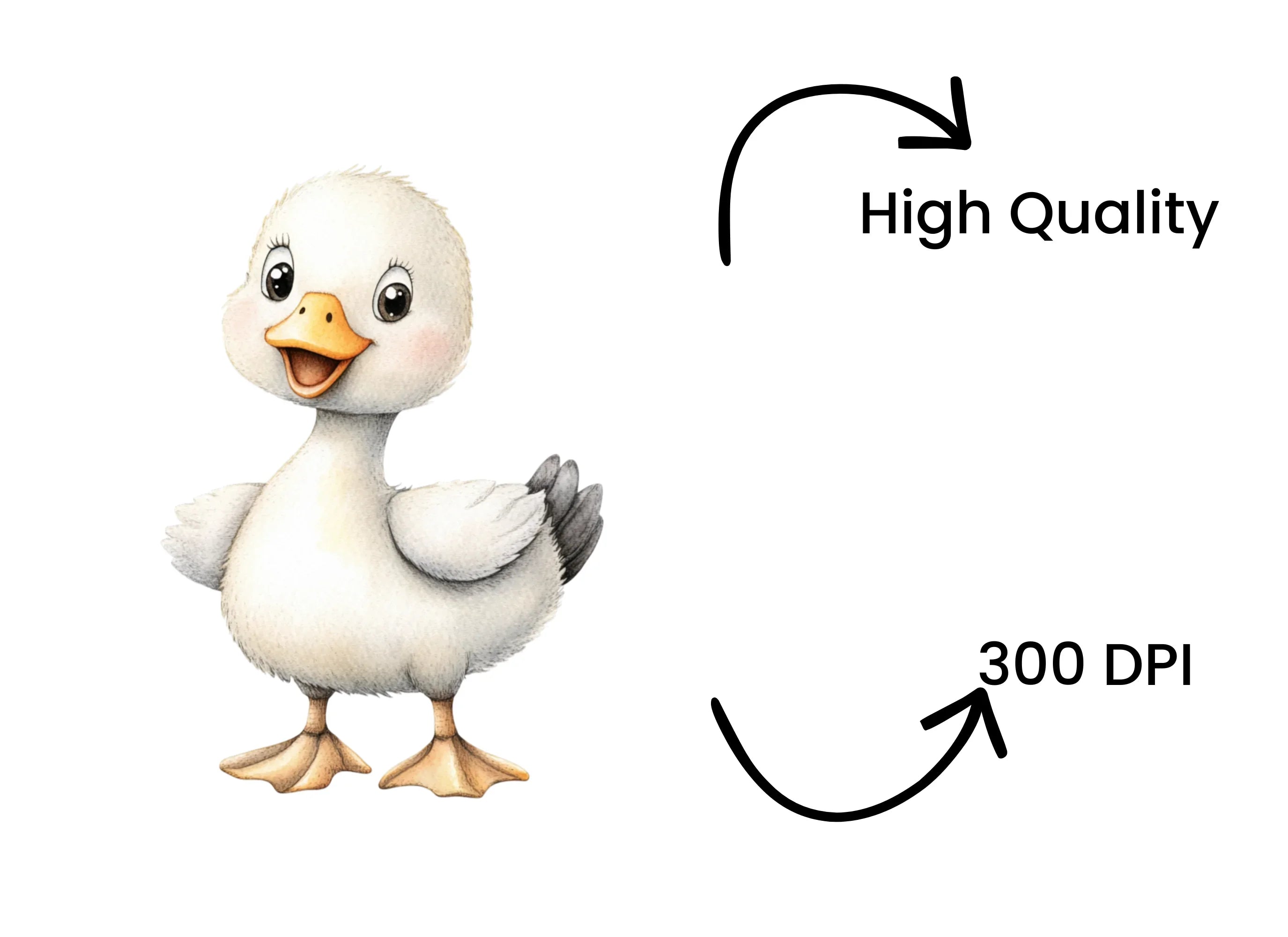 Cute Baby Ducklings Clipart Bundle