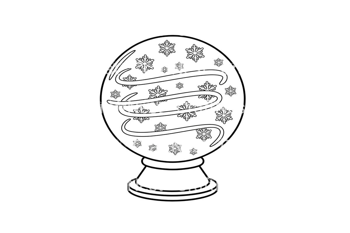 Winter Wonderland Snow Globe Coloring Books