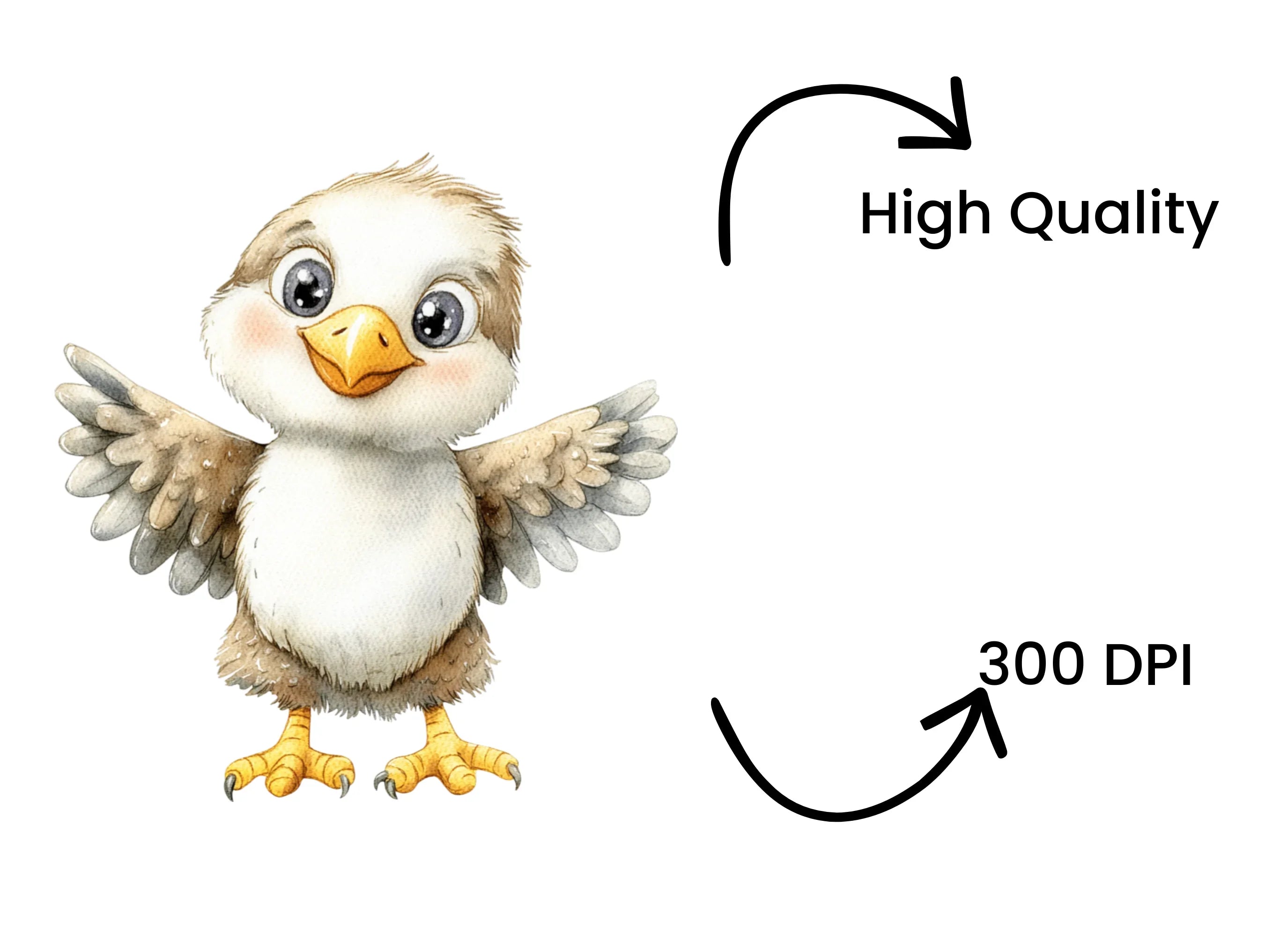 Cute Baby Birds Clipart Bundle