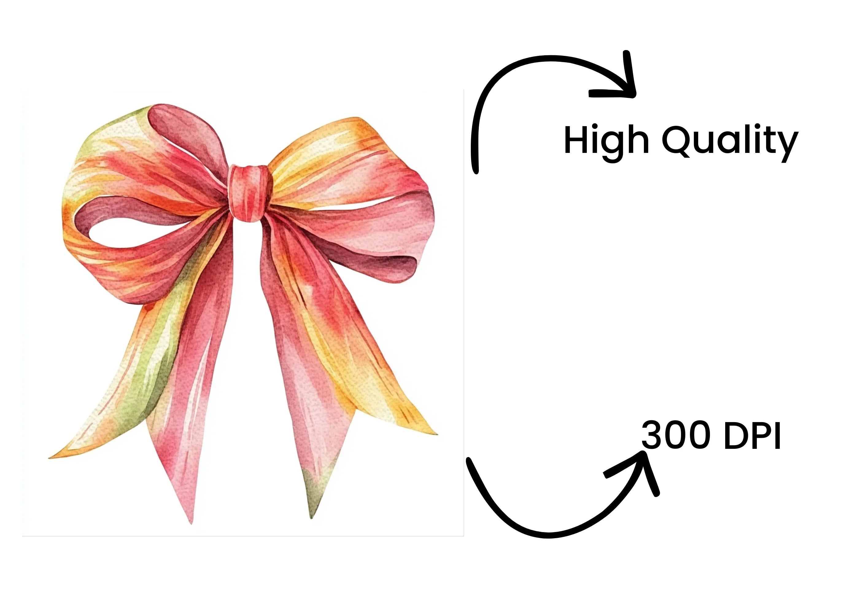Ribbon Bows Clipart Bundle