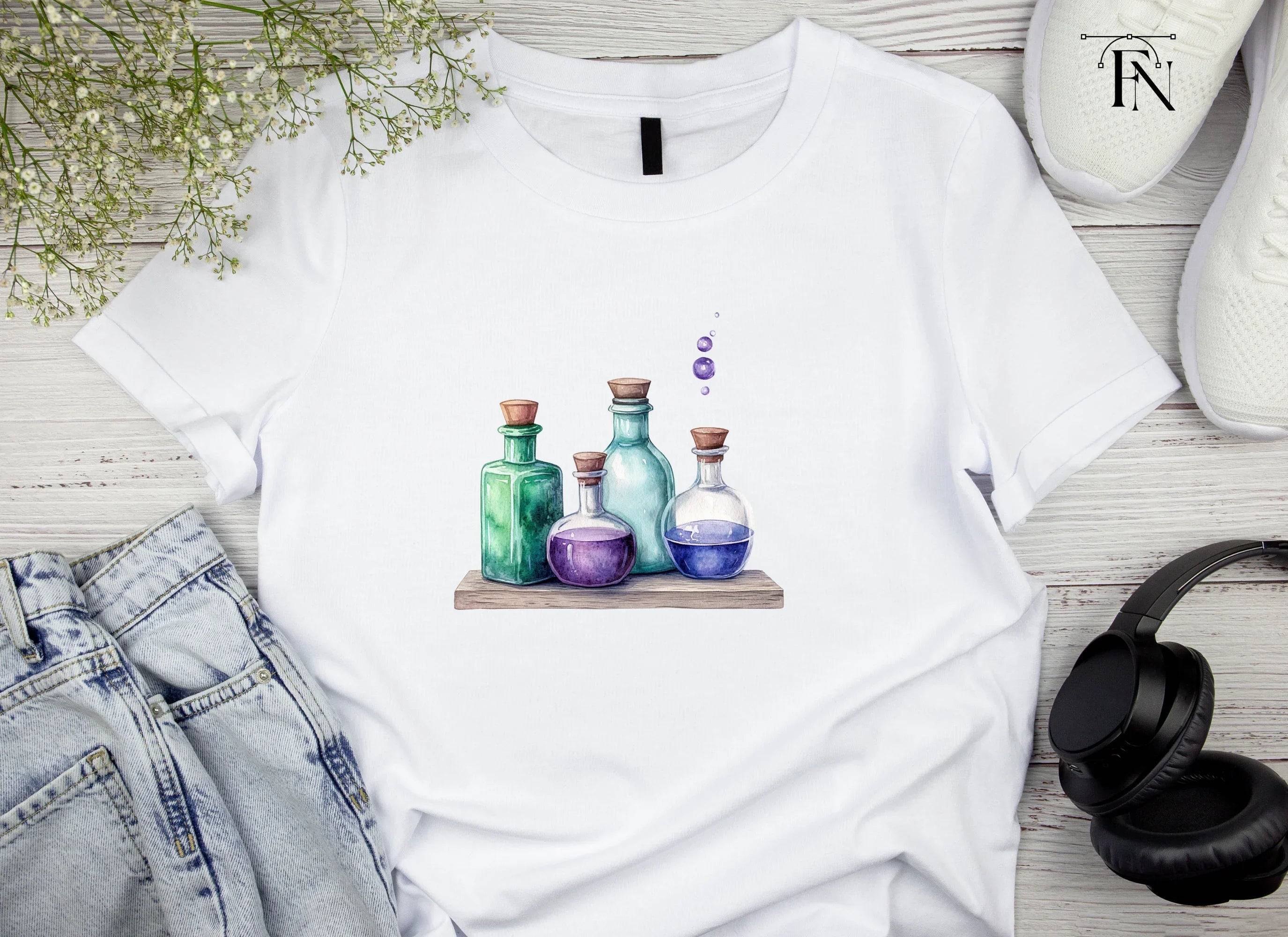 Potion Bottles Clipart Bundle
