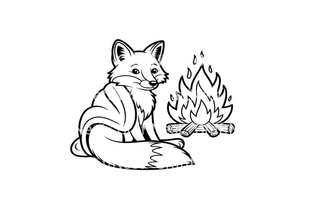 Cozy Autumn Fox Coloring Books