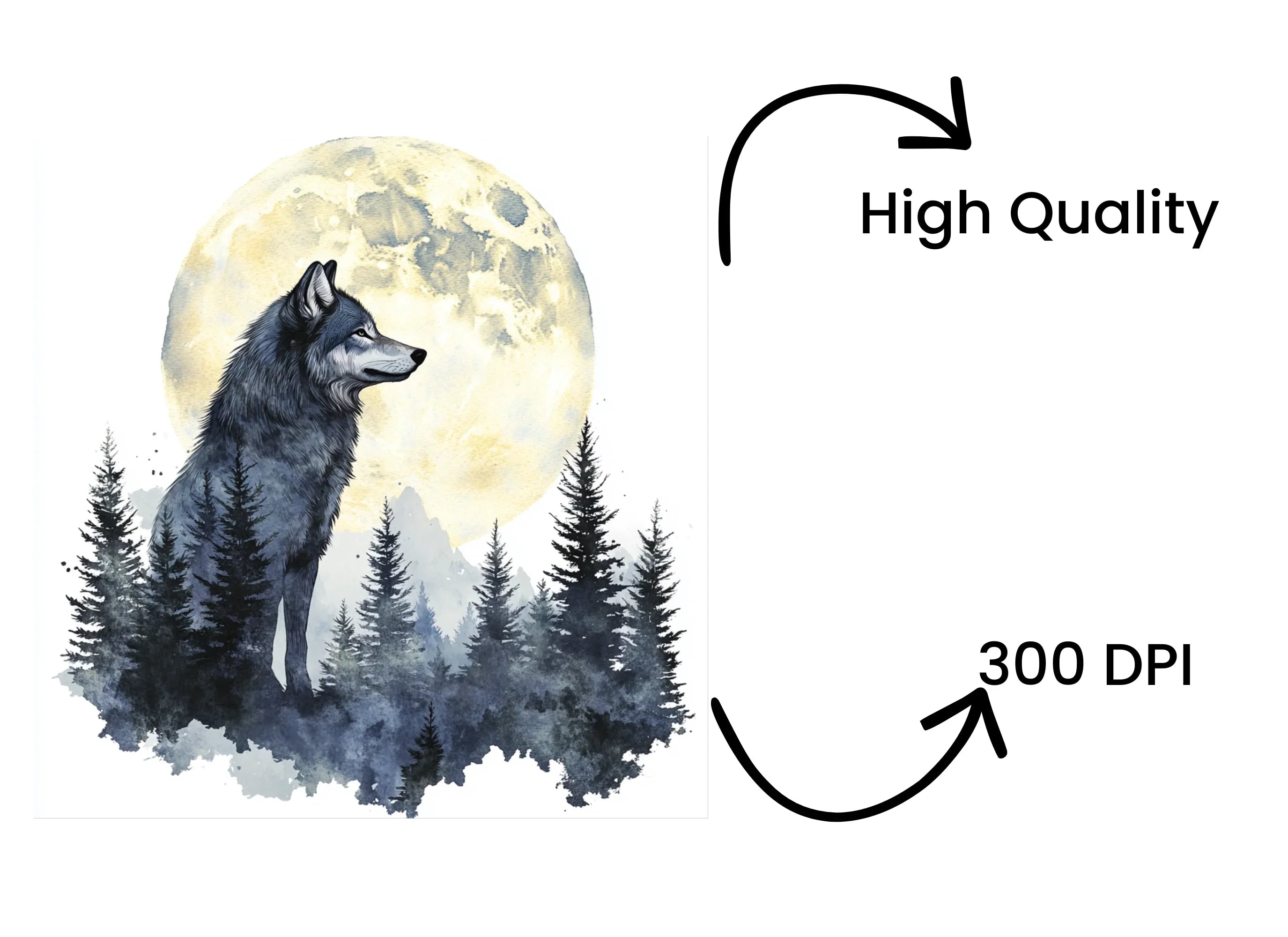 Wolf Clipart Bundle
