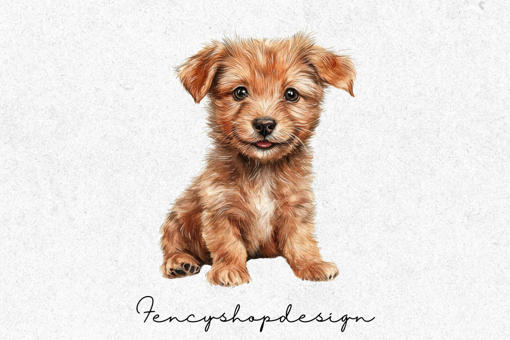 Adorable Puppy Clipart Bundle