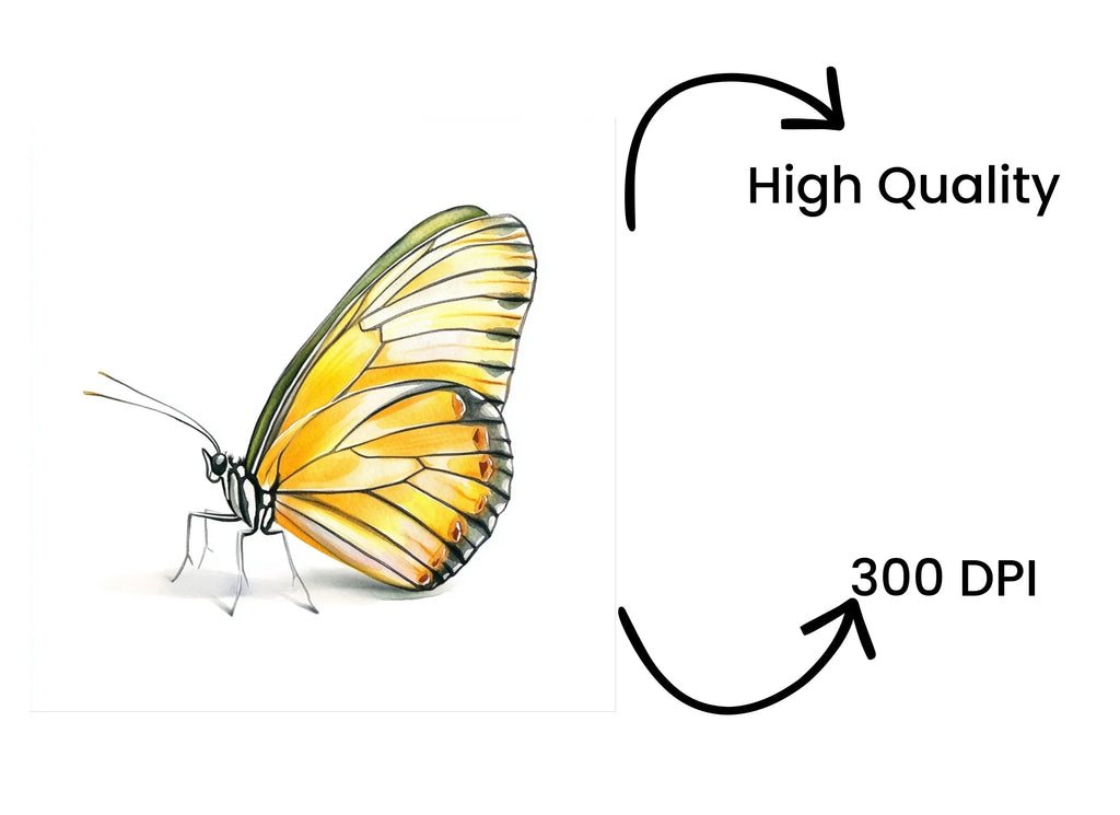 Yellow Butterfly Clipart Bundle