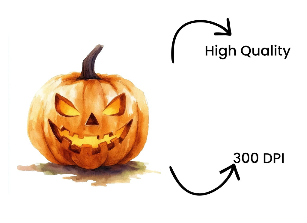 Spooky Jack Lantern Clipart Bundle