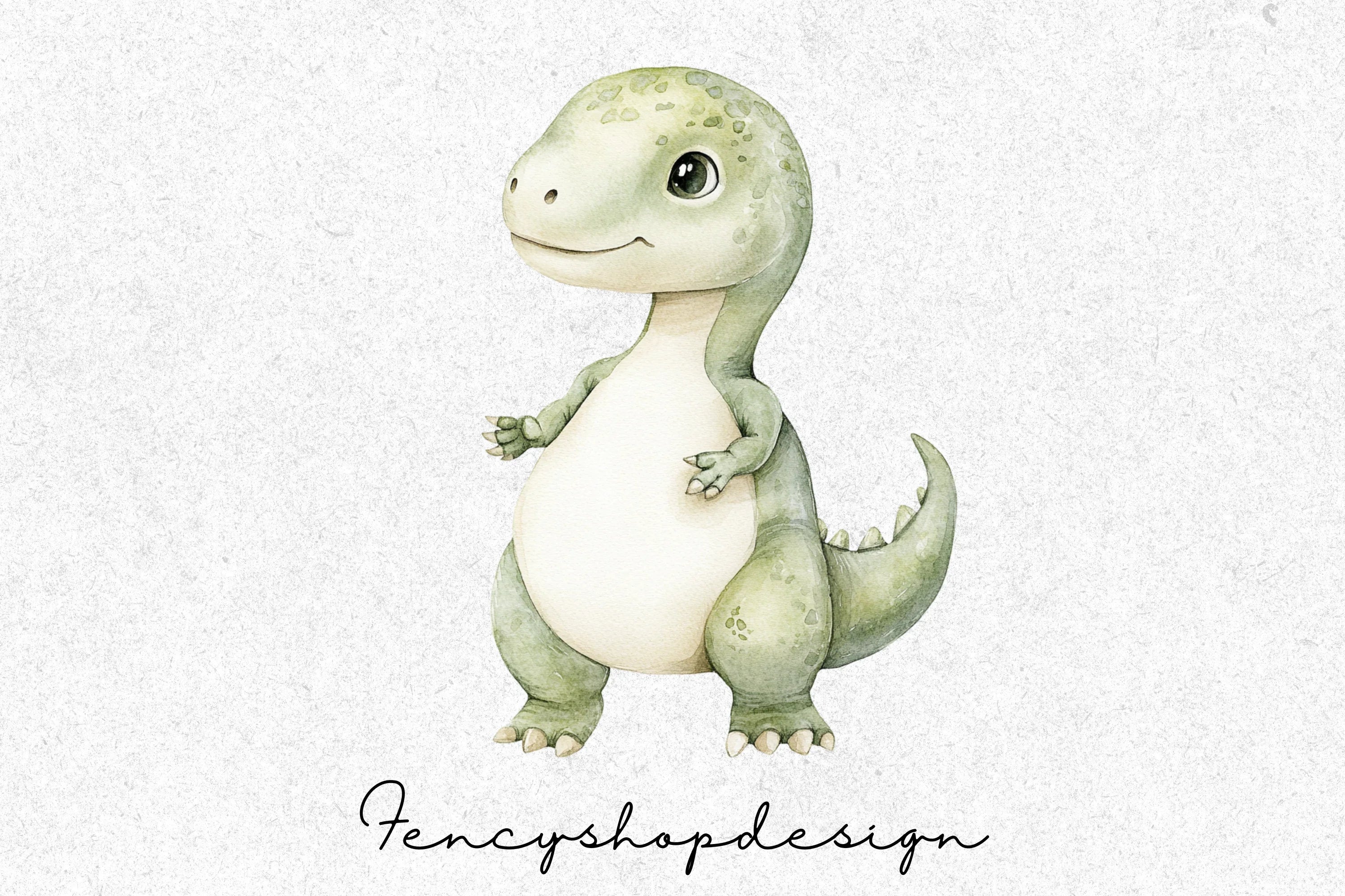 Cute Baby Dinosaur Clipart Bundle