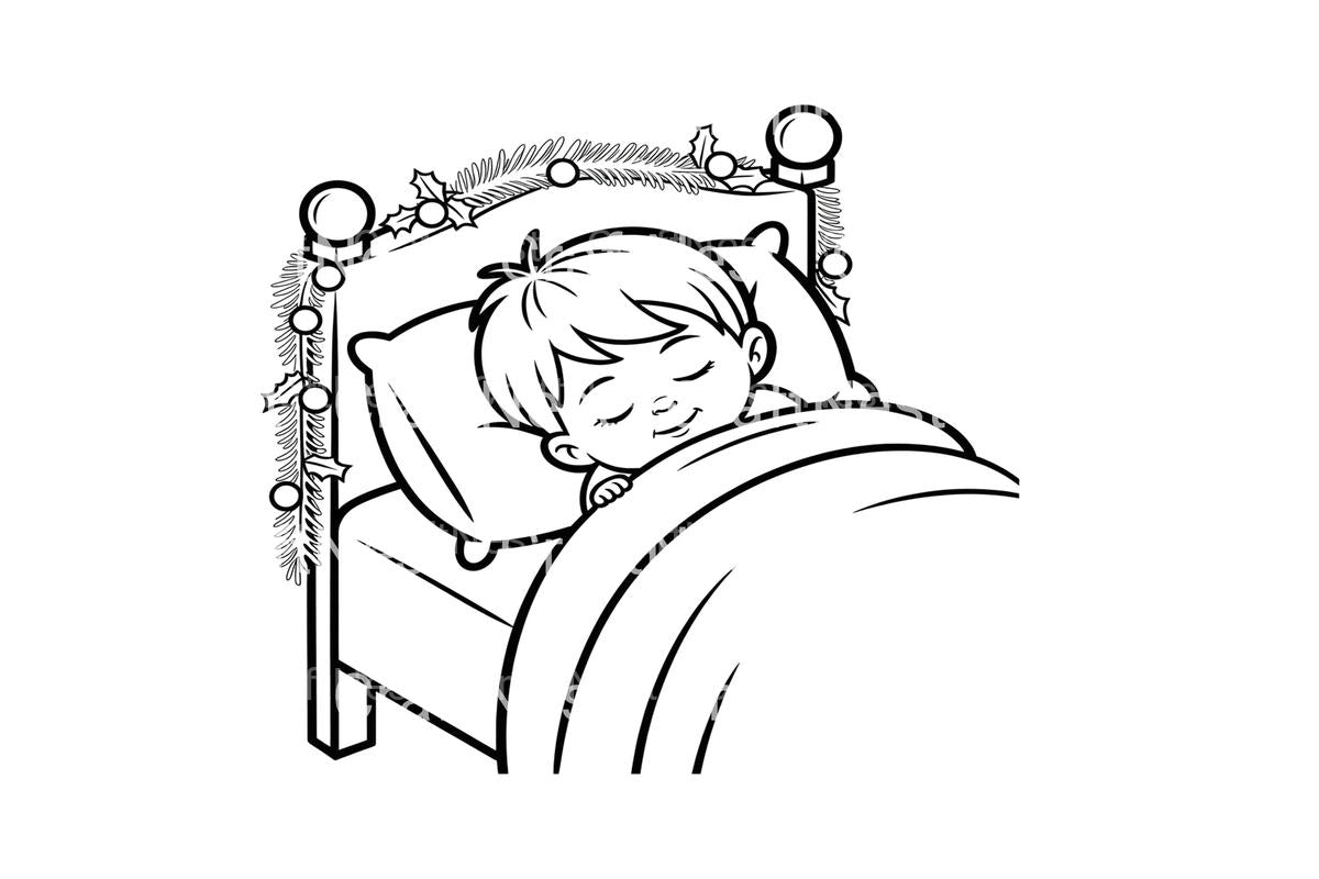 Christmas Baby Sleeping Coloring Books