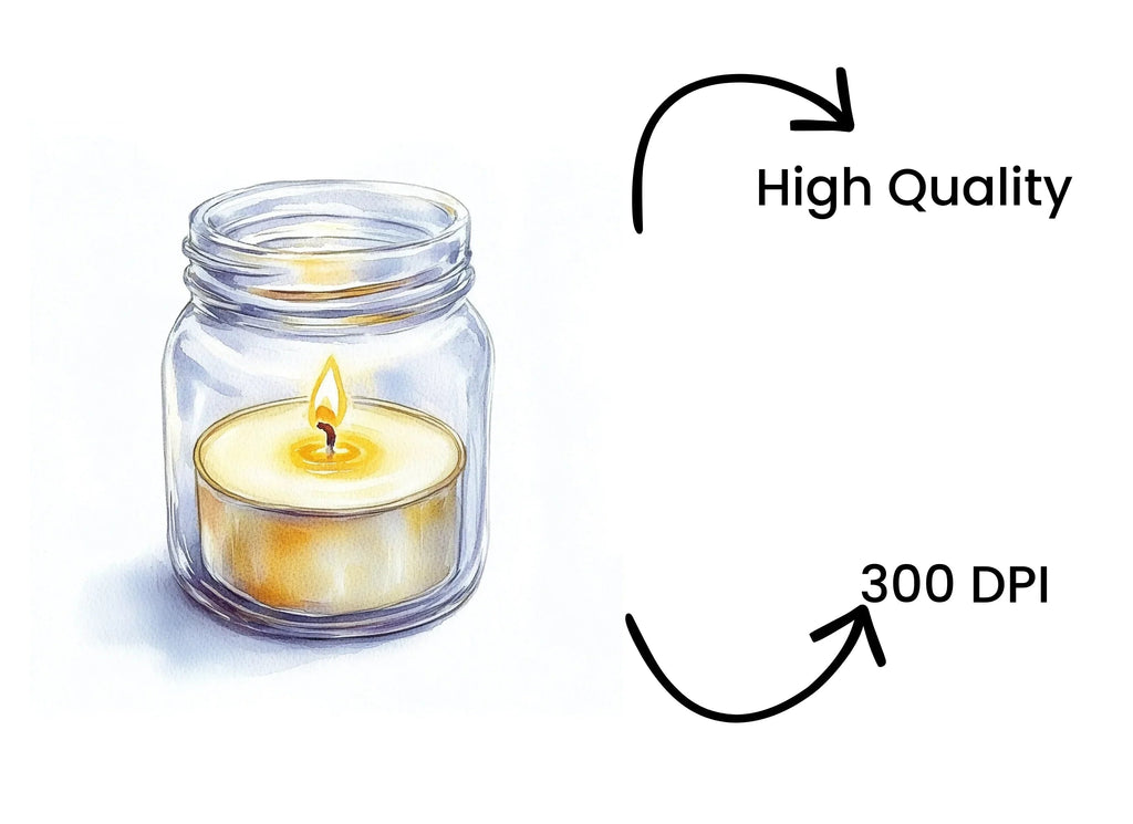 Candle Jar Clipart Bundle