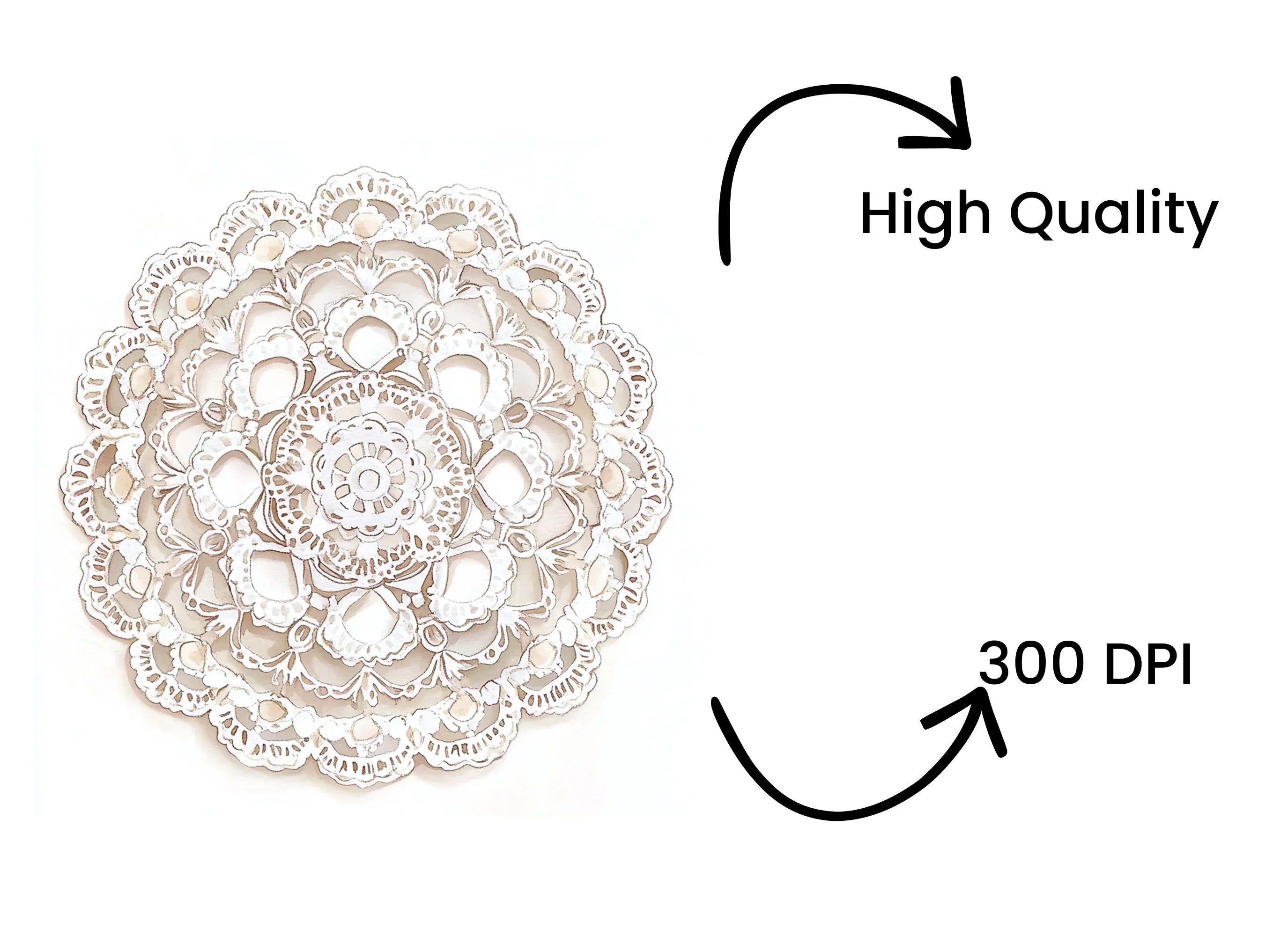 Elegant Lace Doilies Clipart Bundle