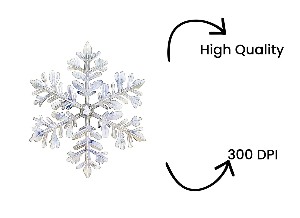 Snowflake Winter Clipart Bundle