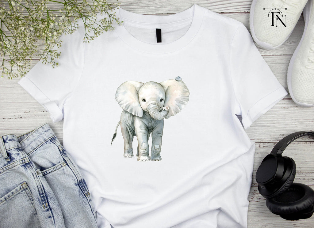 Cute Baby Elephant Clipart Bundle