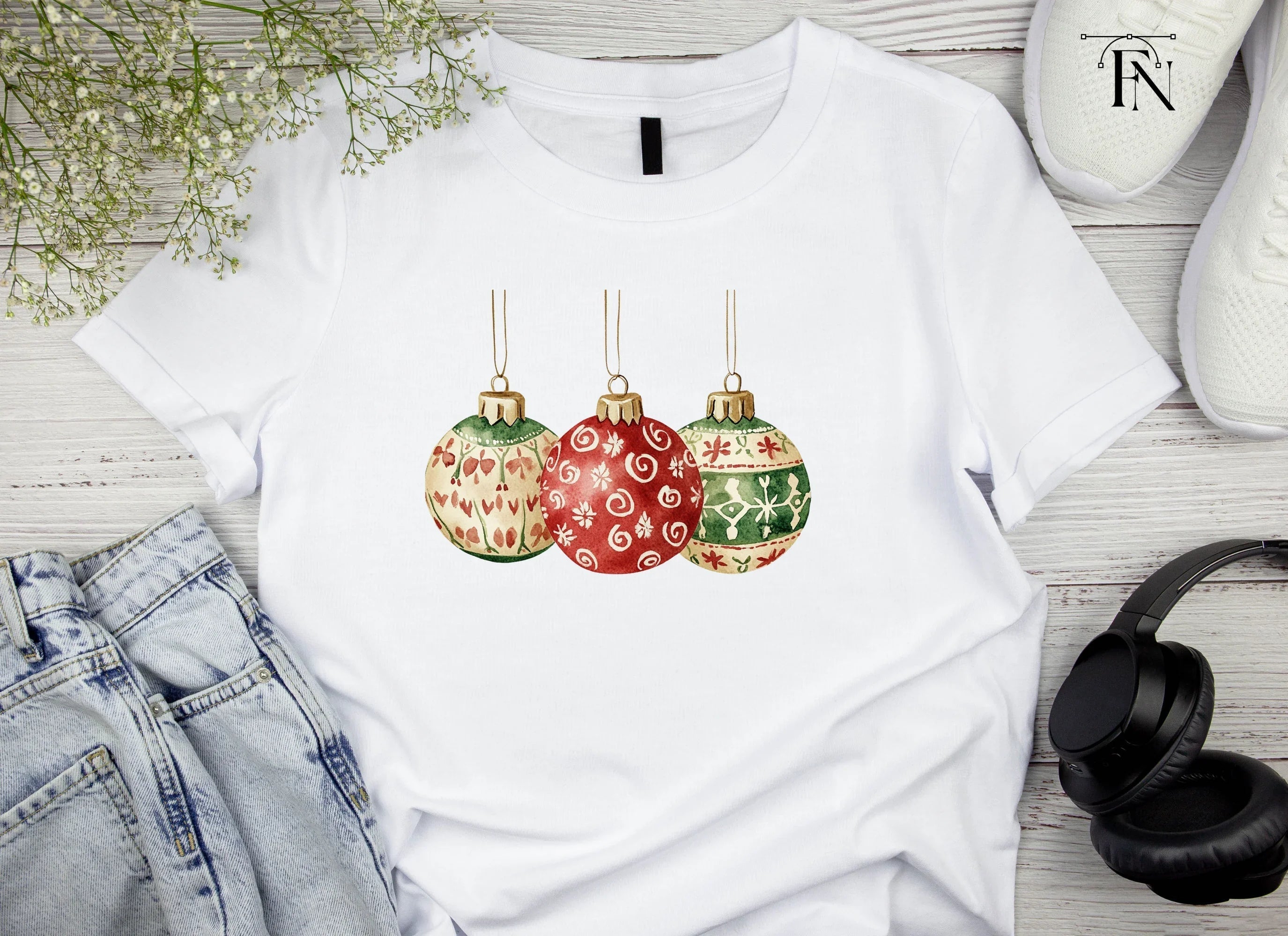 Christmas Ornaments Clipart Bundle
