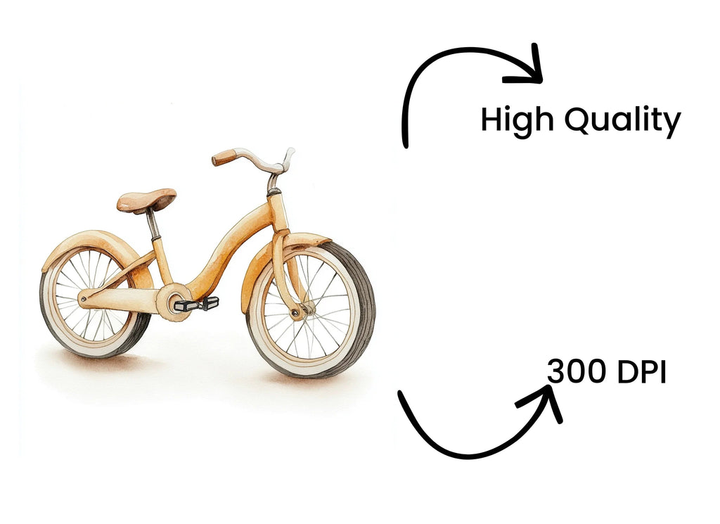 Vintage Bicycle Clipart Bundle