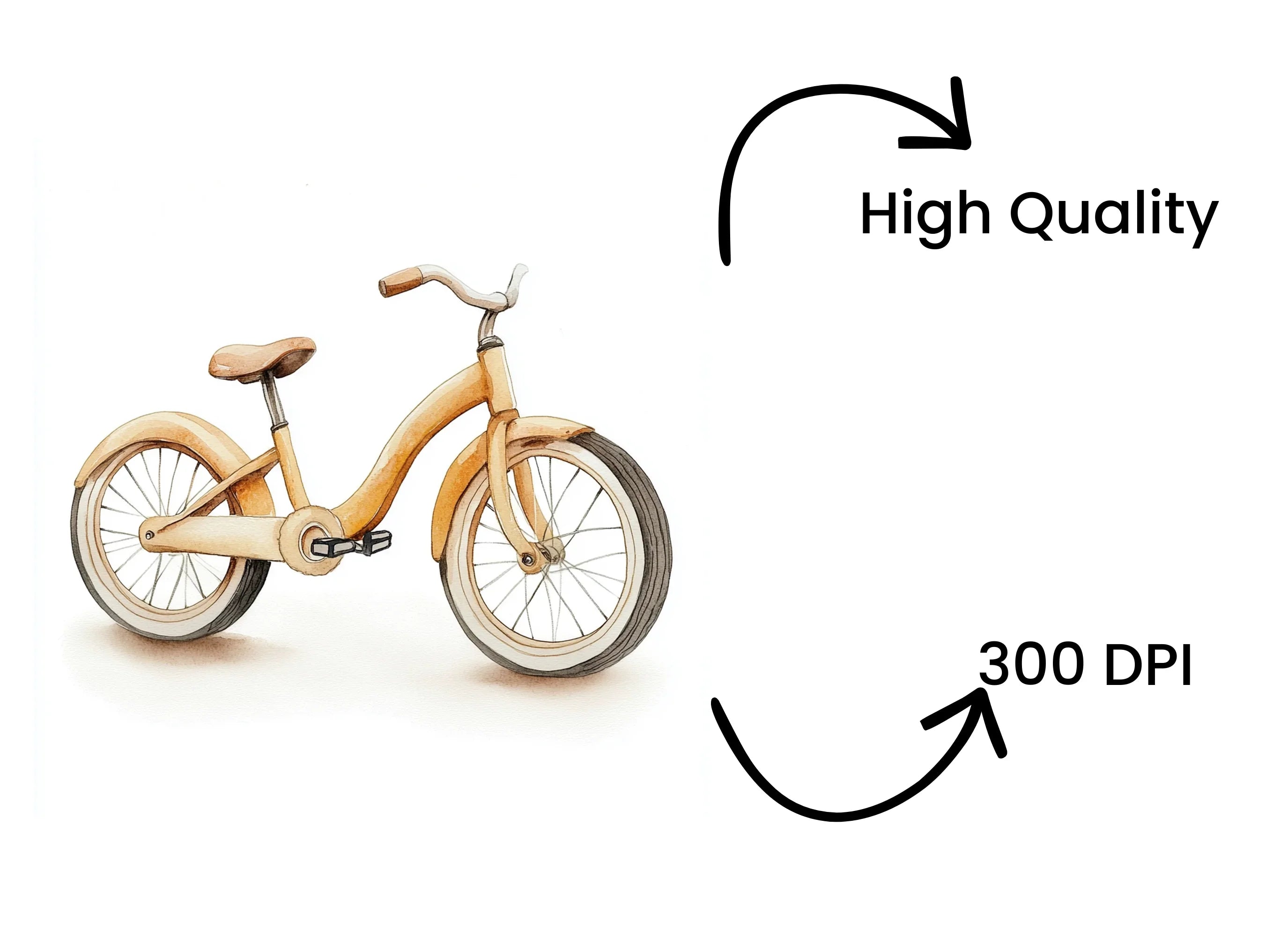 Vintage Bicycle Clipart Bundle