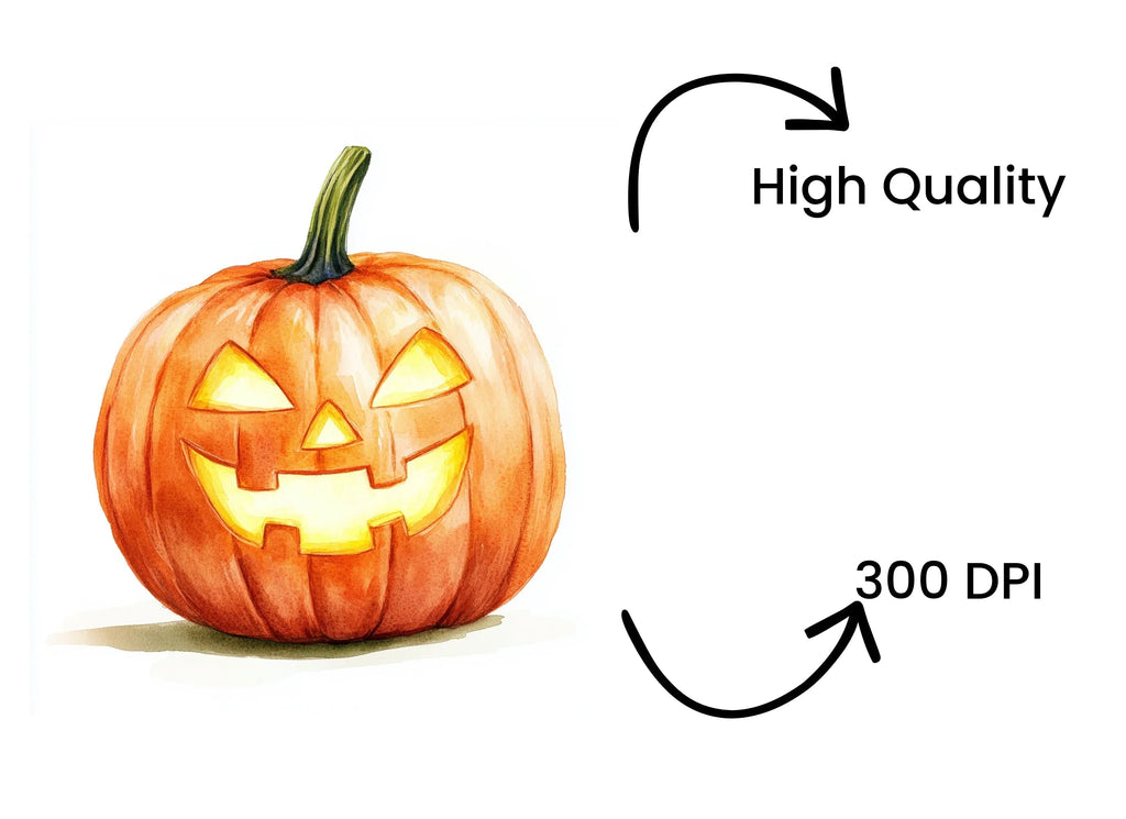 Spooky Halloween Jack-O'-Lanterns Clipart Bundle