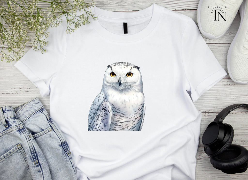 Majestic Snowy Owl Illustration Clipart Bundle