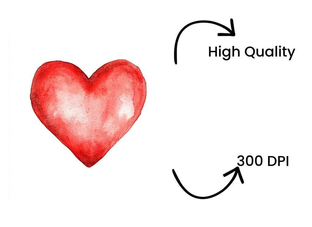 Red Hearts Clipart Bundle