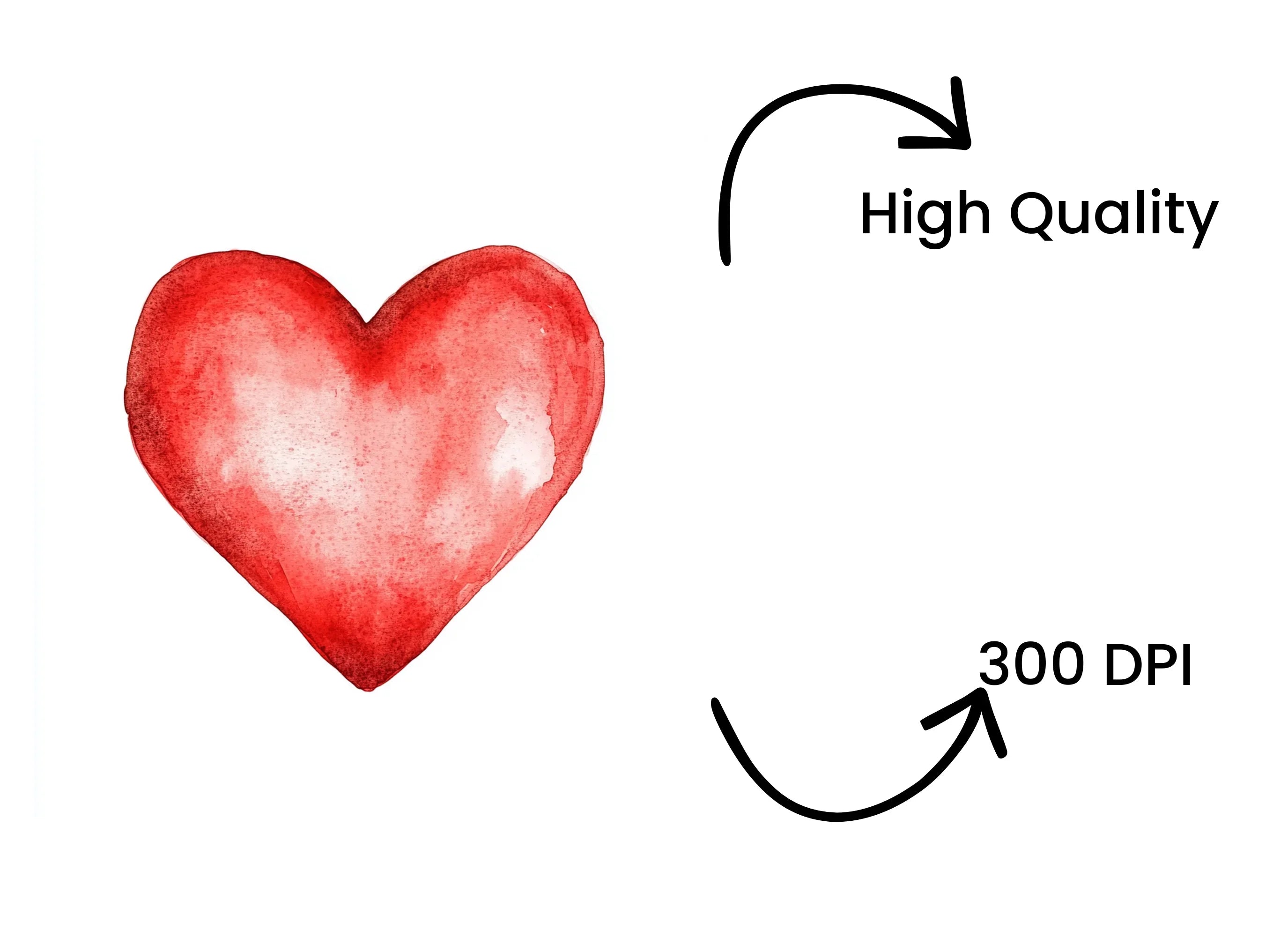 Red Hearts Clipart Bundle